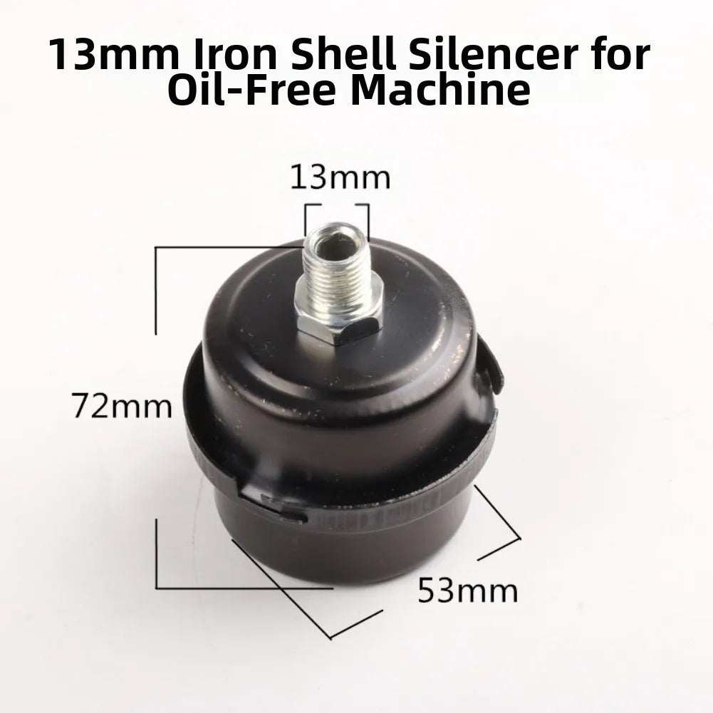 12 5 16 Metal Air Filter Oil-free Black Muffler Intake Filters Noise