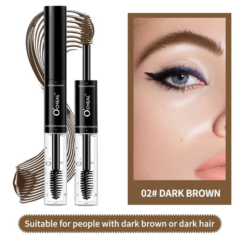 OCHEA Dual-Head Waterproof Eyebrow Tint Cream & Styling Wax