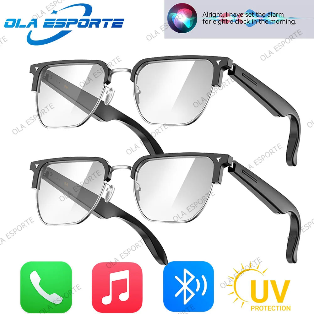 Bluetooth Smart Glasses | Anti-Blue Light, UV Protection & AI Voice
