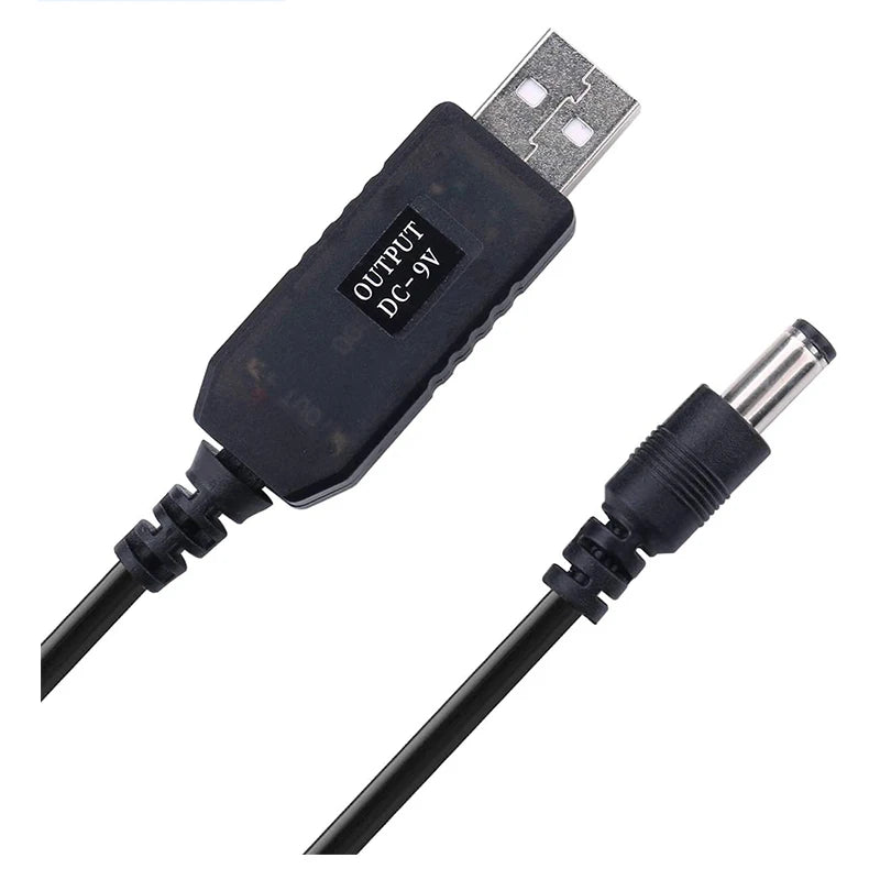 5.5*2.1mm USB DC 5V to 12V 9V Power Cable For Router WIFI Modem Fan Adapter Wire usb Boost Module Converter Via Powerbank Peaceful Pleasures Health and Wellness 5V to 9V