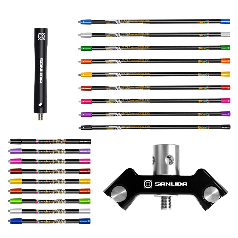 Sanlida X10 Recurve Bow Stabilizer 4 5 6 11 12 28 Archery Carbon Rod