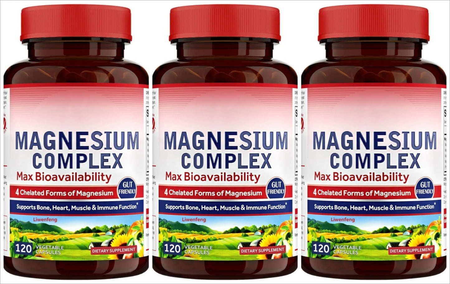 Magnesium Complex 500mg Glycinate Malate Taurate Citrate | 60 Caps
