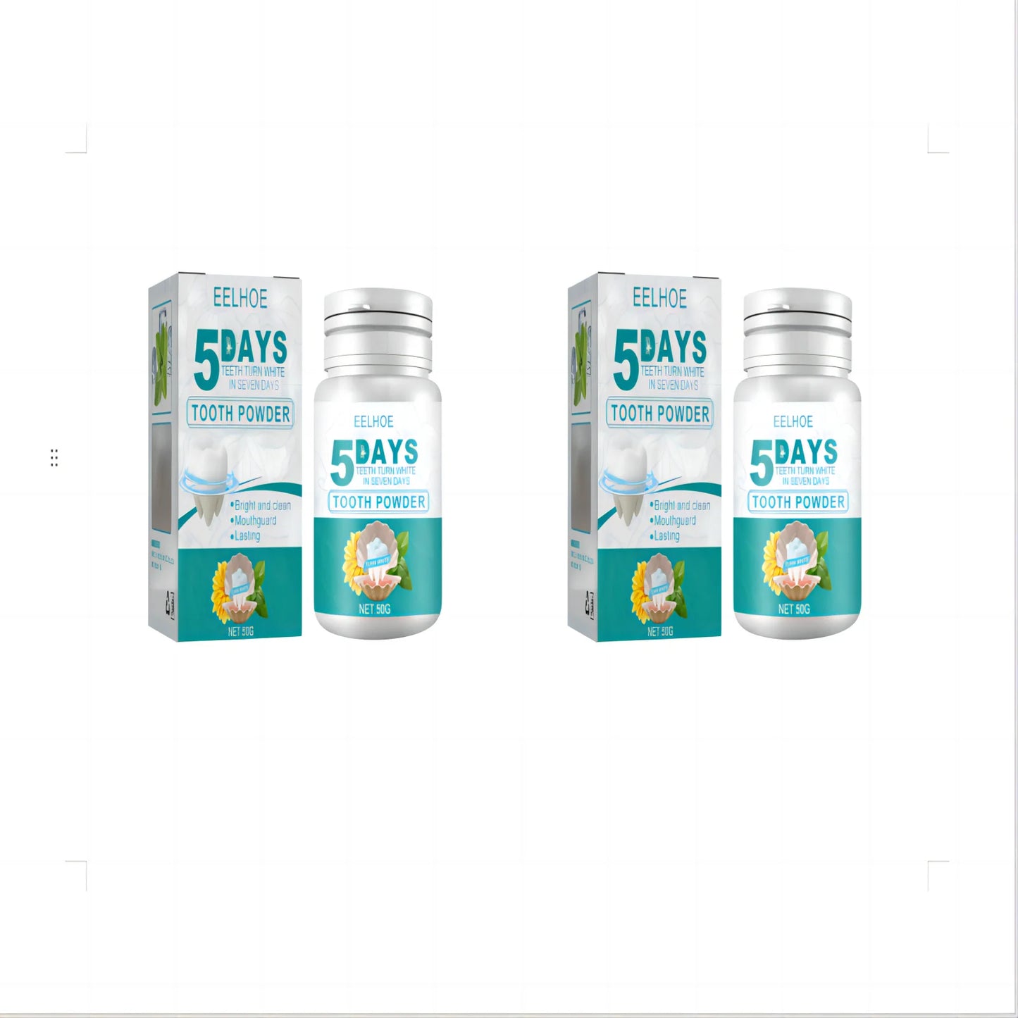 EELHOE Teeth Whitening Powder – Plaque & Stain Remover 50g