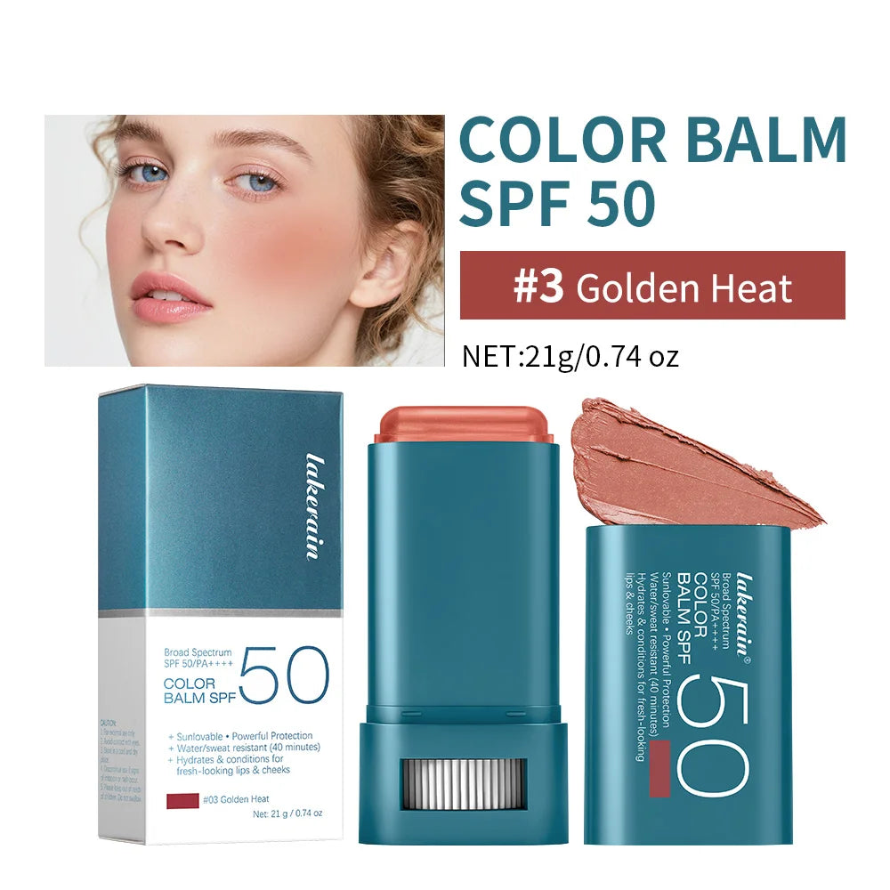 SPF 50 Blush Balm Stick | Buildable, Hydrating, Sweat Resistant