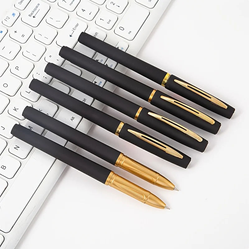 12-Piece Black Gel Pen Set – 2 Pens + 10 Refills | Smooth Writing