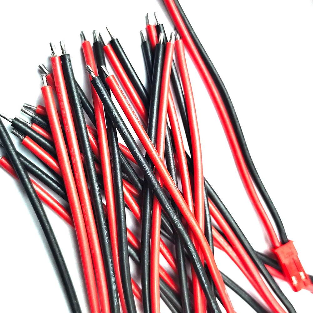 10Pairs 20AWG JST Plug Connector SYP 2Pin Male Female Plug with 10cm Soft Silicone Cable Wire for LED Lamp Strip RC Toys Battery Peaceful Pleasures Health and Wellness