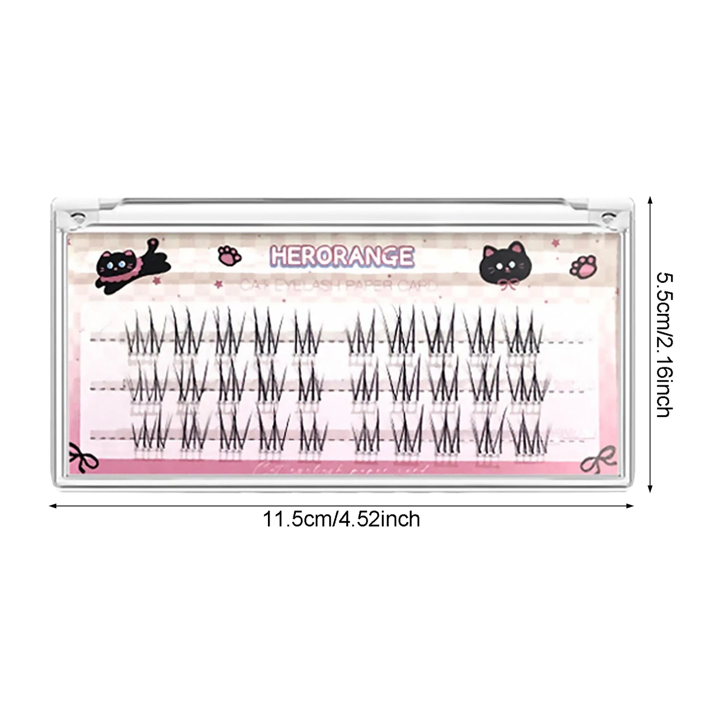 Natural Black Long-lasting Girl Group Fake Lashes 3D Diy Wispy Fluffy Eyelash Extension Perfect Enlarge Your Eyes Makeup Tools Peaceful Pleasures Health and Wellness 3Rows Glue
