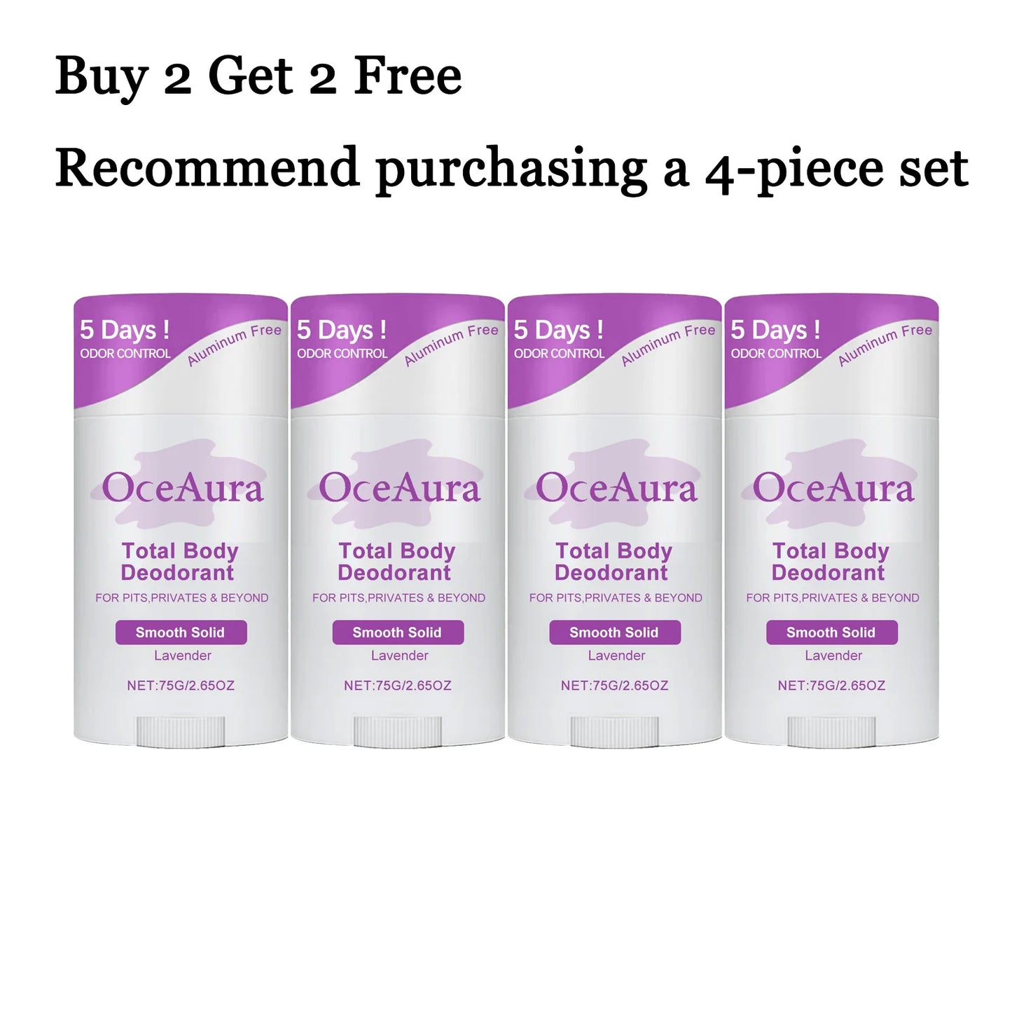 Lavender Deodorant Balm Stick 75g – Alcohol-Free Antiperspirant