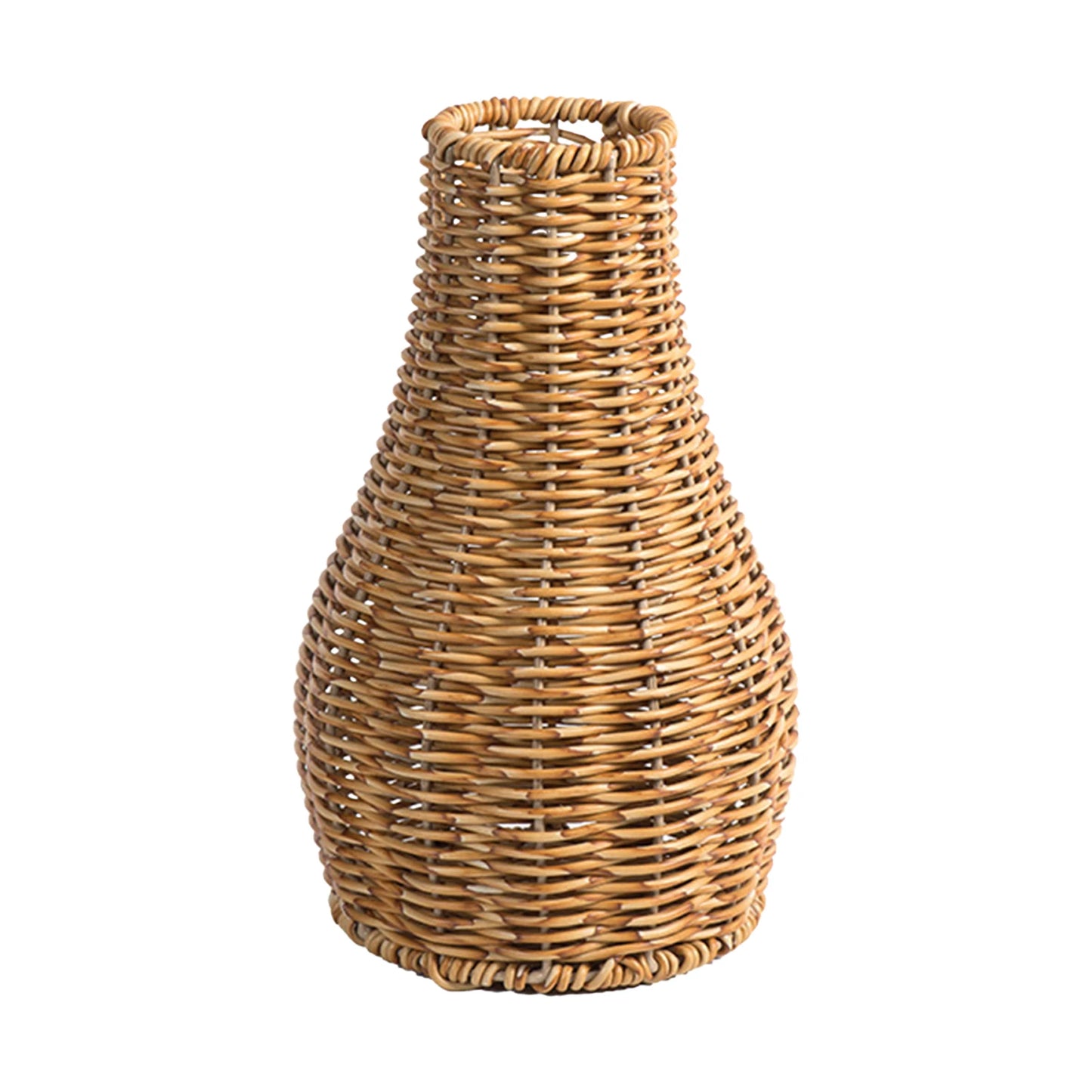 Imitation Rattan Weaving Vase Natural Looking Decorative Vase for Living Room & Wedding Arrangements Peaceful Pleasures Health and Wellness S