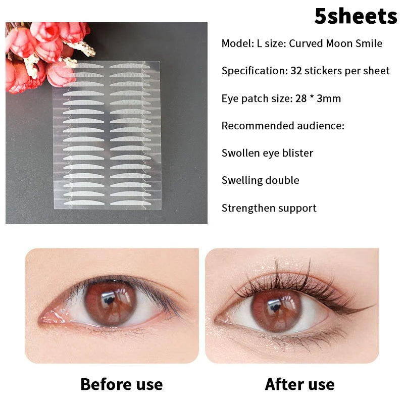 Invisible Double Eyelid Tape Stickers S/M/L – 3/5/10 Sheets