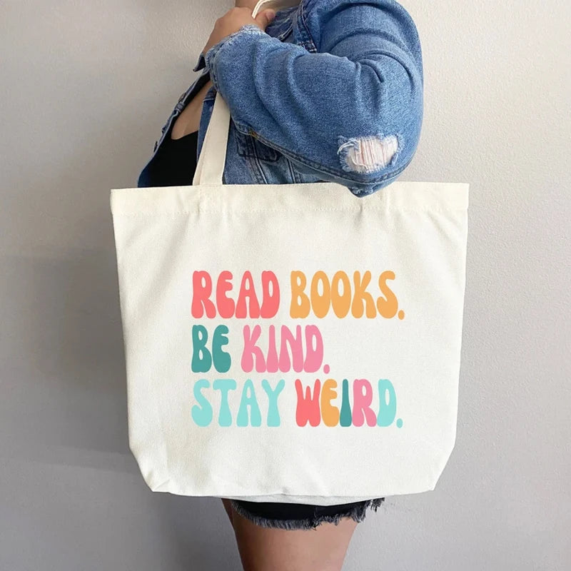 Canvas Tote Bag for Book Lovers | Funny Bookworm Gift