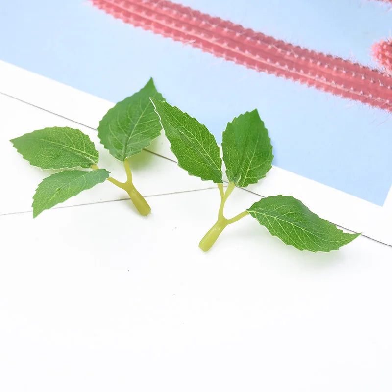 Artificial Silk Rose Leaves 50/100 Pcs – Wedding & Home Decor