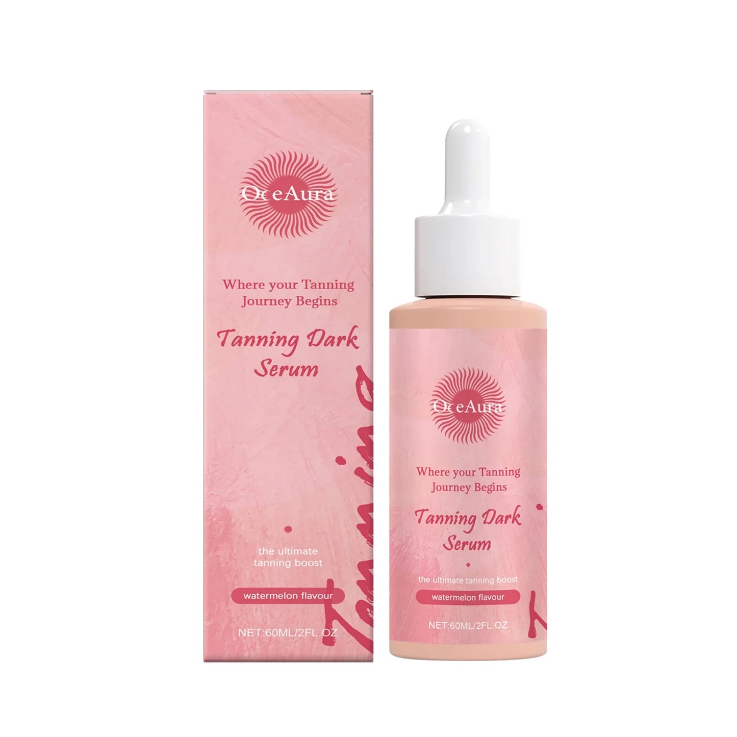 OceAura Sunless Self Tanner Serum – Bronzing Drops Face & Body
