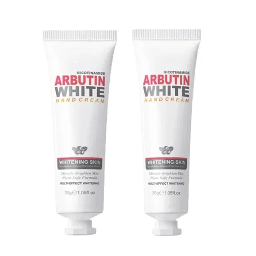 Whitening Moisturizing Hand Cream Niacinamide Arbutin Wrinkle Removal Repair Cracks Fade Fine Lines Brightening Skin Hand Care Peaceful Pleasures Health and Wellness 30g-2PCS