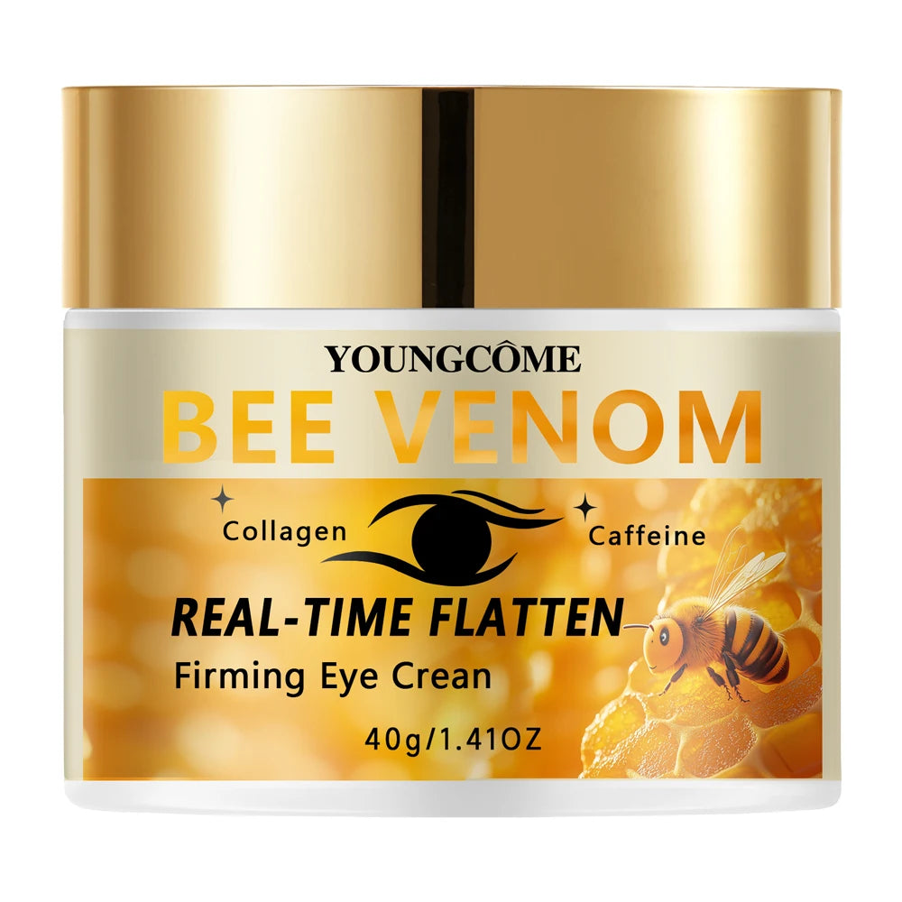 YOUNGCOME Bee Venom Eye Cream with Collagen & Caffeine - Daily Firming Hydrating Facial Care for All Skin Types Peaceful Pleasures Health and Wellness 40G
