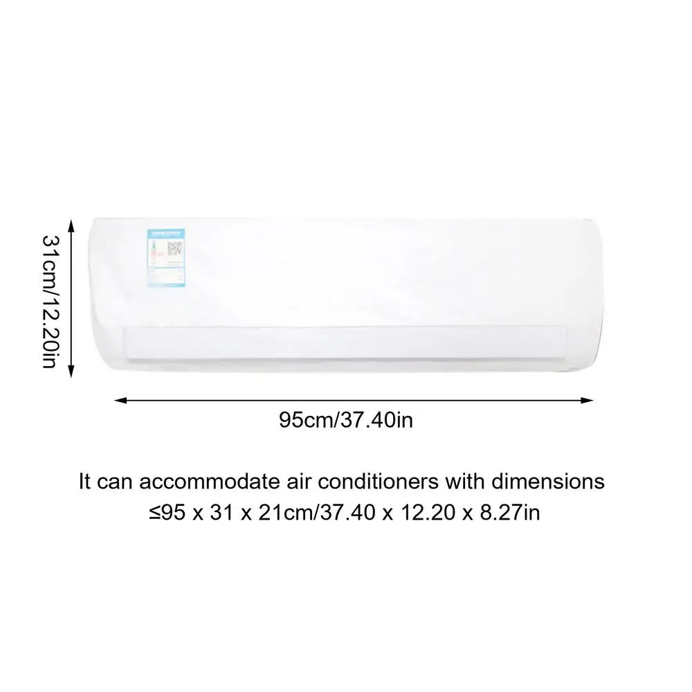 Wall Air Conditioner Dust Cover | PEVA All-Inclusive Protective Cover