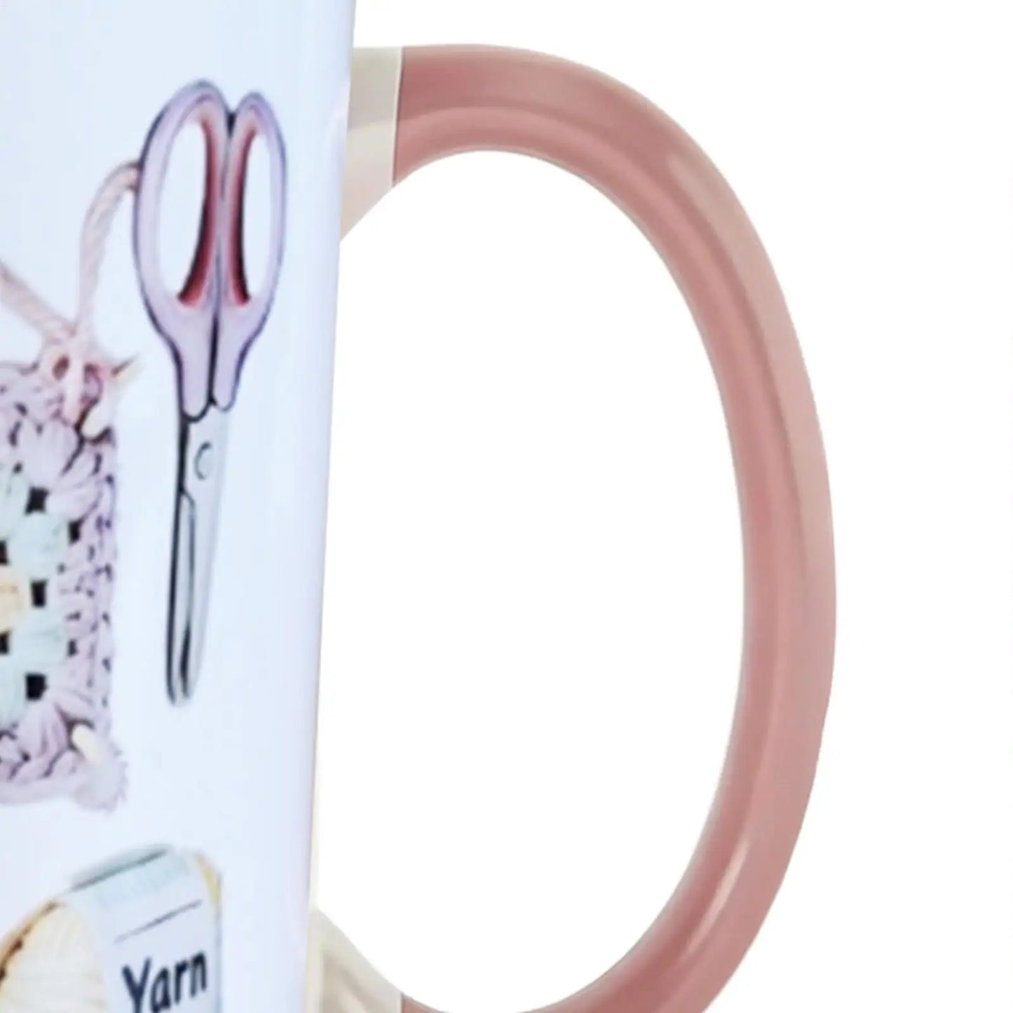 Funny Crochet Coffee Mug 330ml | Novelty Porcelain Cup Gift