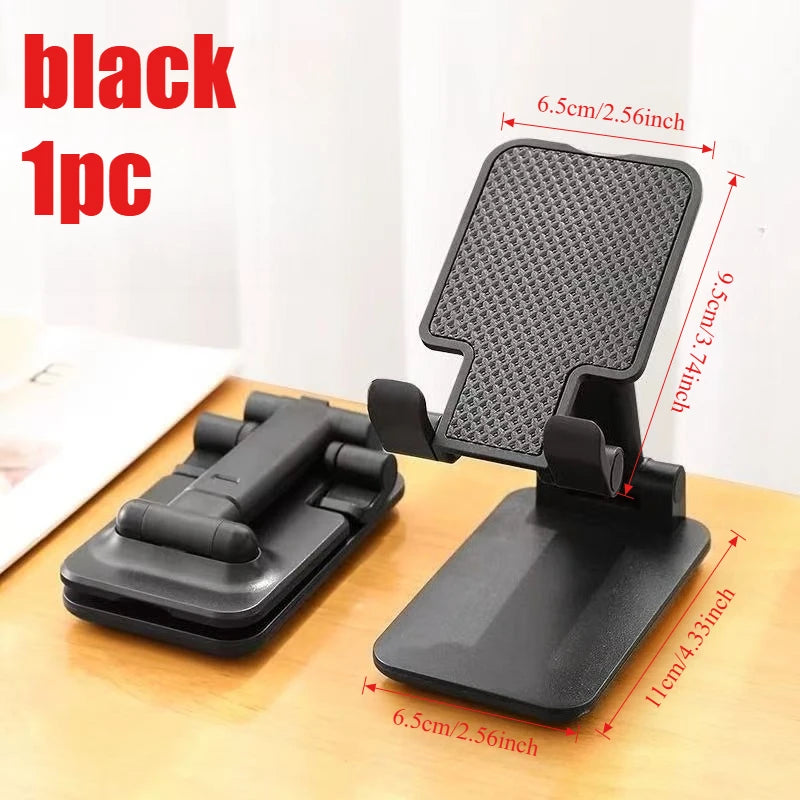 Desk Mobile Phone Holder Stand For IPhone IPad Xiaomi Adjustable Desktop Tablet Holder Universal Table Cell Phone Stand Peaceful Pleasures Health and Wellness black 1pc