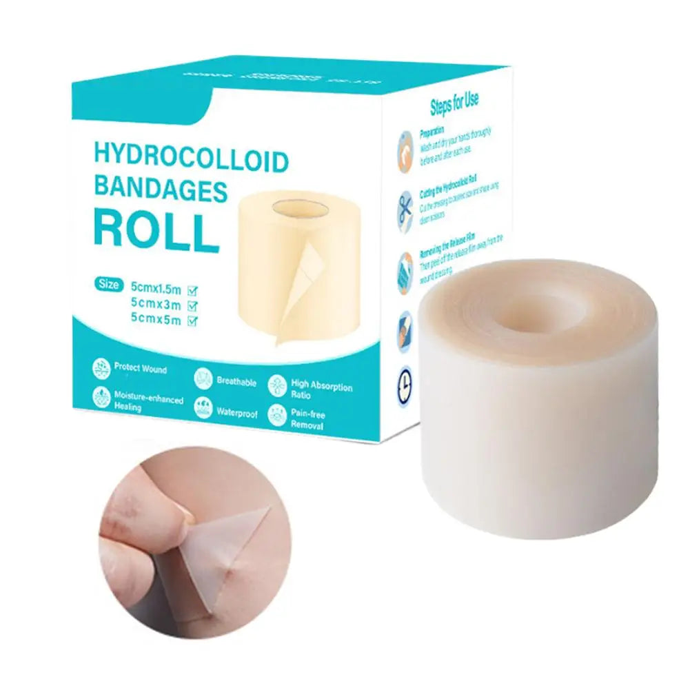 Hydrocolloid Dressing Roll 5cm×150cm | Invisible Wound Care