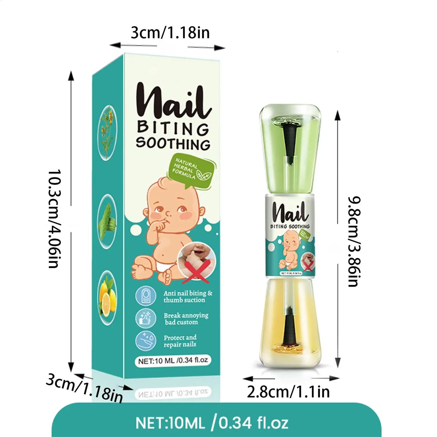 Bitter Nail Water No-Bite Treatment – Non-Toxic, 10ml