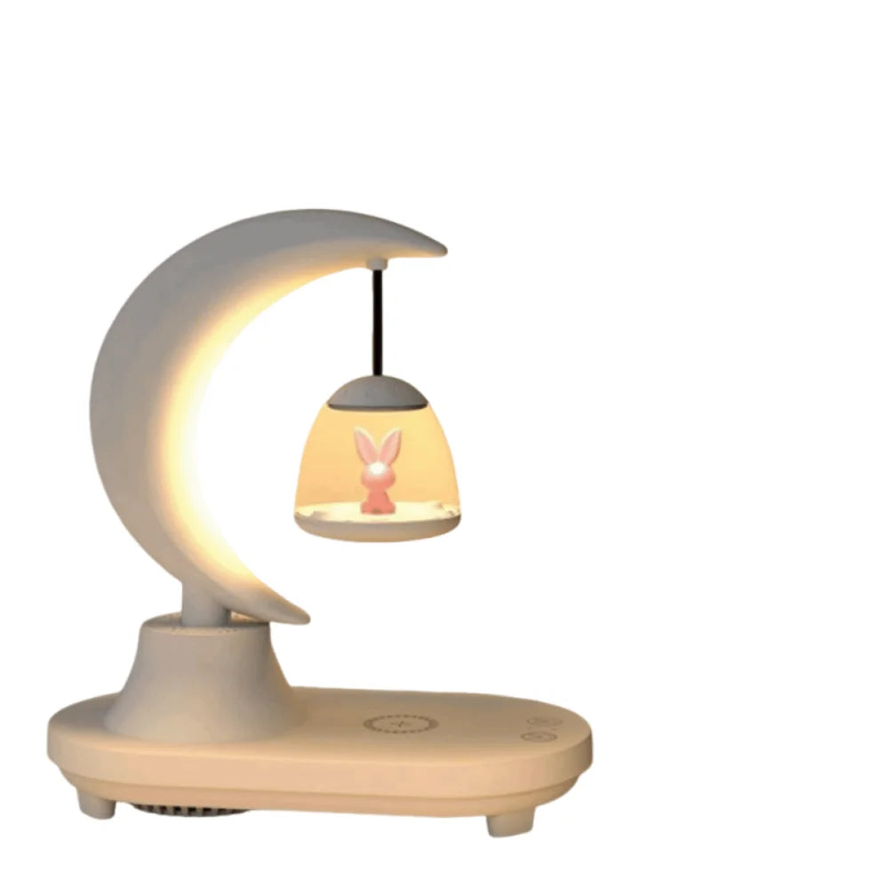 Bluetooth LED Night Light Speaker – Dimmable, Wireless Charging