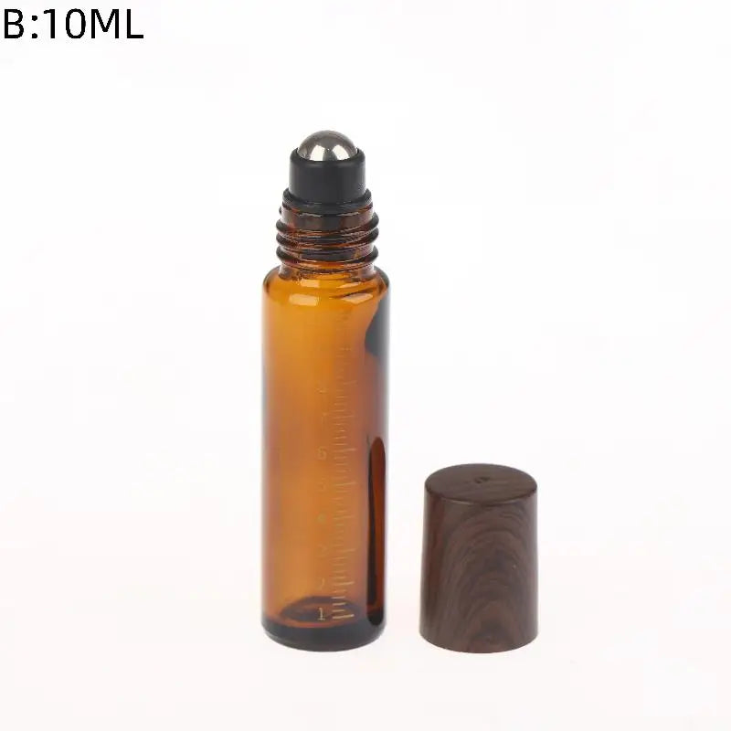 Amber Glass Roll-On Bottles 5ml 10ml | Essential Oil Roller Vials