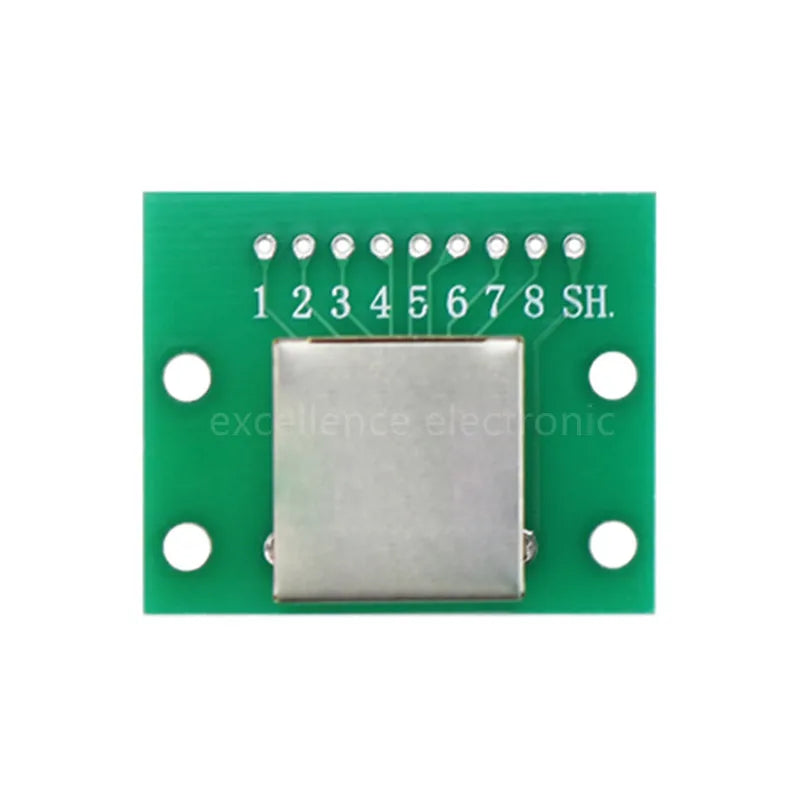 1Pcs RJ45 Adapter Board To XH2.54 Modular Ethernet Connector Adapter Network Interface + Breakout Board + Pin Header Peaceful Pleasures Health and Wellness Horizontal No Pins