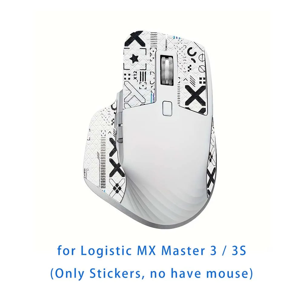 Mouse Grip Tape for Logitech MX Master 3 & 3S – Anti-Slip Peaceful Pleasures Health and Wellness White X