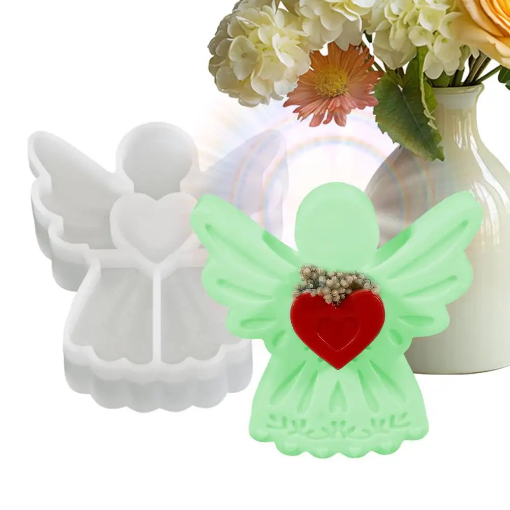Resin Molds Silicone Non-Stick Holiday Craft Supplies Angle Silicone Molds For Crafts For Soap Candle Making Wax Plaster Home Peaceful Pleasures Health and Wellness S China Mainland
