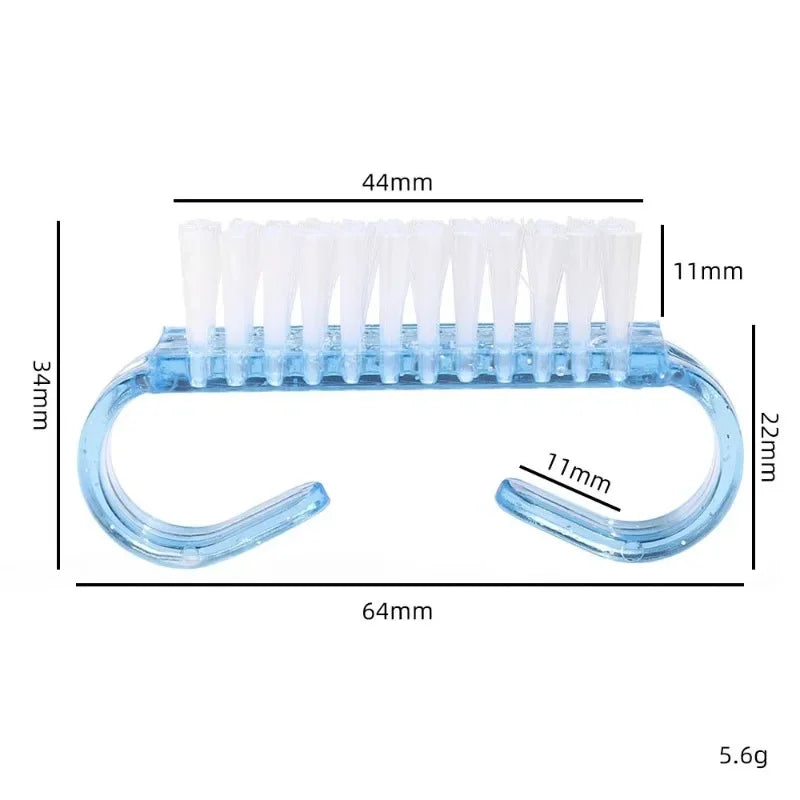 10-Piece Nail Cleaning Brush Set | Mixed Color Manicure Tools Nail Cleaning Brush Peaceful Pleasures Health and Wellness