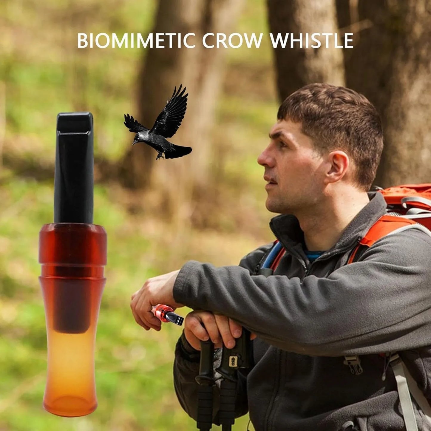Crow Call Hunting Whistle – Realistic Decoy Bird Caller