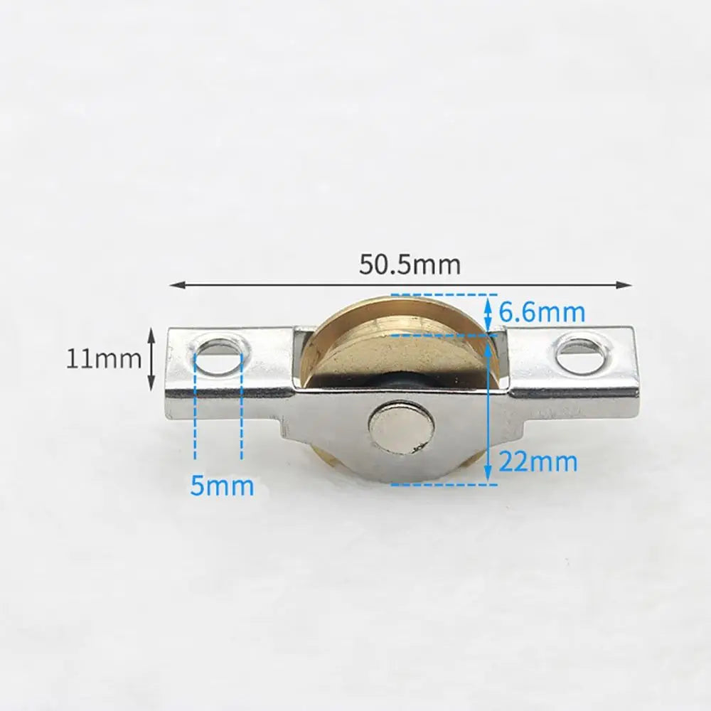 Portable Steel Barn Door Rollers Silver Iron Sliding Door Bottom Pulley Black Sliding Door Track Wheel Worker Peaceful Pleasures Health and Wellness