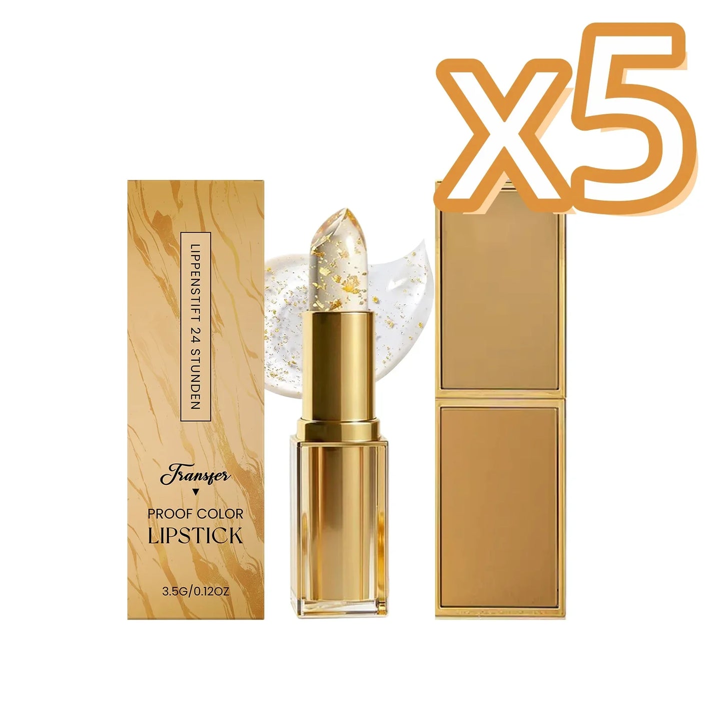 Gold Foil Color Changing Lipstick – Glossy & Moisturizing