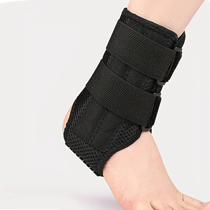 1Pcs Adjustable Compression Ankle Sleeve Elastic Ankle Brace Guard Foot Anti-Sprain Support Heel Protective Strap Peaceful Pleasures Health and Wellness Black