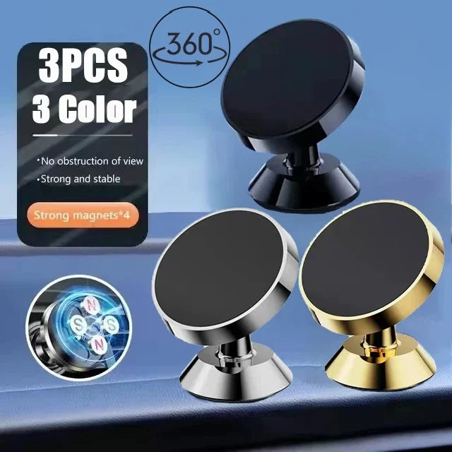 Magnetic Car Phone Holder Mobile Cell Phone Holder Stand Magnet Mount Bracket In Car For iPhone 13 12 Samsung Redmi Xiaomi Peaceful Pleasures Health and Wellness 3PCS Color Set