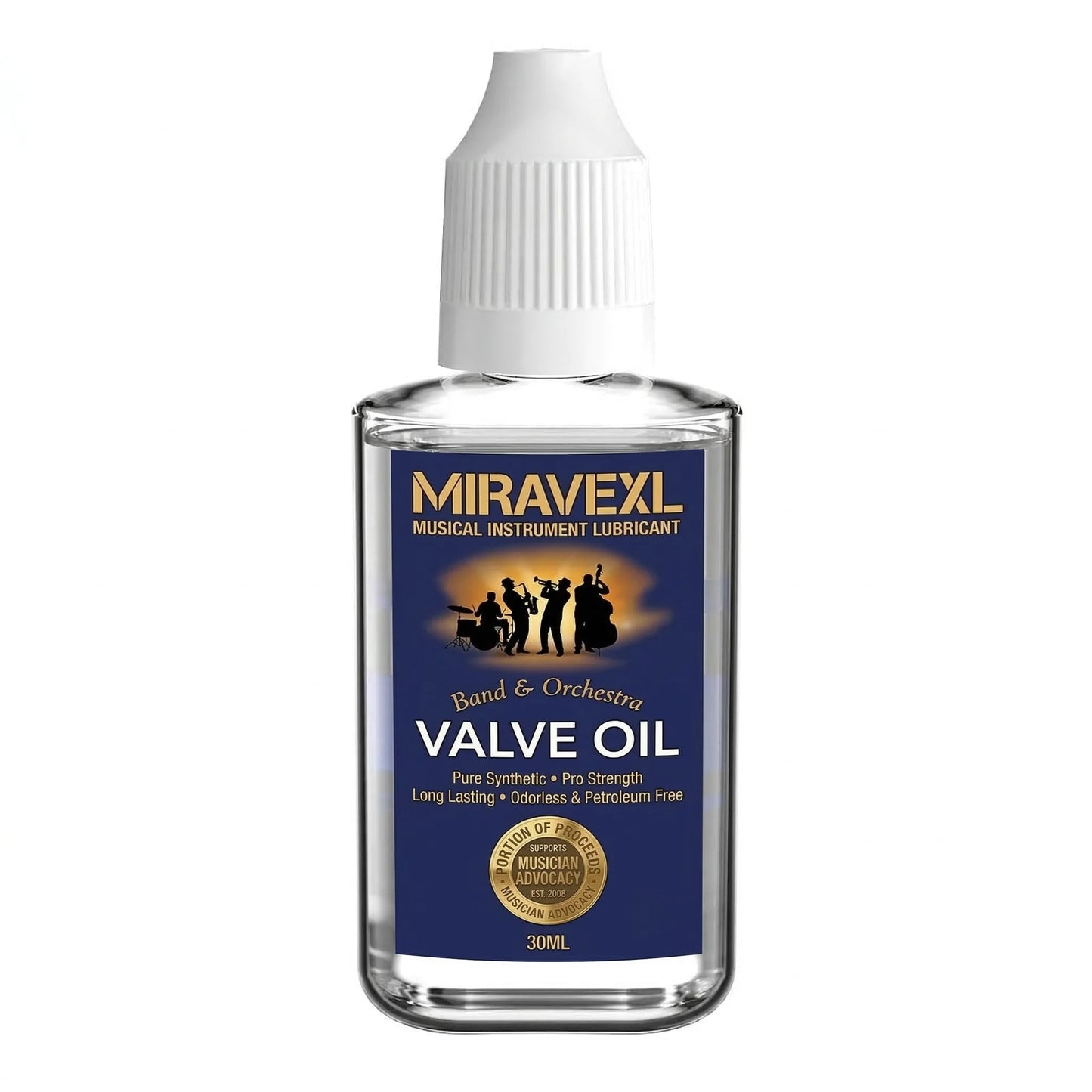 MIRAVEXL 30ml Musical Instrument Valve Oil Grease for Saxophone Brass Horn Guitar Metal Parts Lubricant Maintenance Peaceful Pleasures Health and Wellness