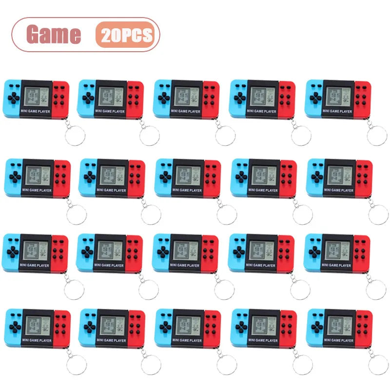 Mini Retro Handheld Game Console Keychain | Classic Pocket Toy