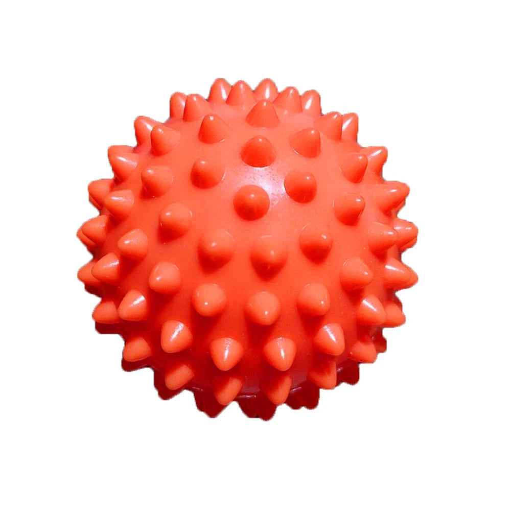 Hedgehog Massage Ball Yoga Fascia Ball Sports Fitness Muscle Relaxation Massage Stick Shoulder Neck Leg Sole Meridian Ball Peaceful Pleasures Health and Wellness Orange