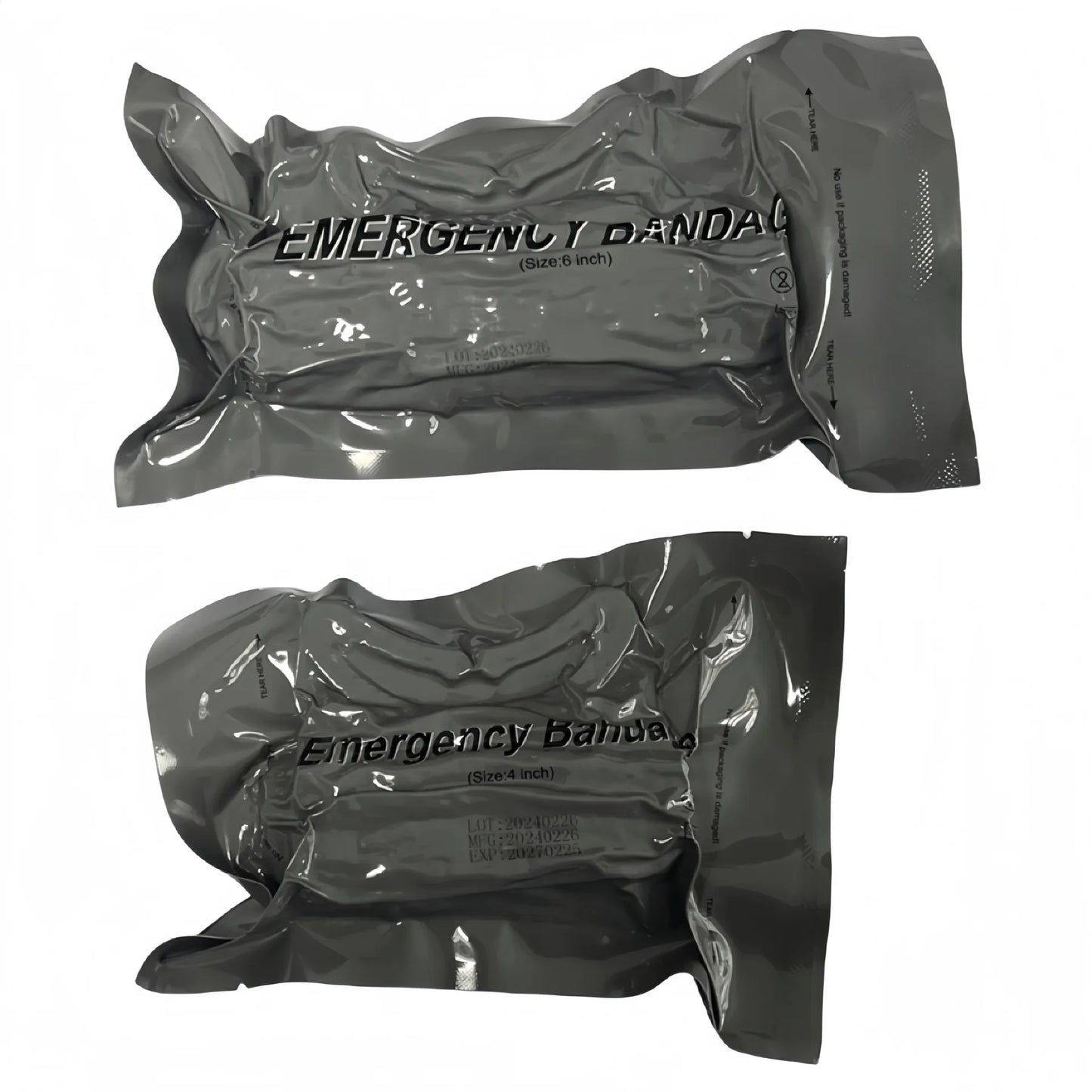 4-6 Inch Emergency Training Trauma Hemostasis Vacuum Plus Compression Israeli Tactical Bandage Pressurized User External Strap Peaceful Pleasures Health and Wellness