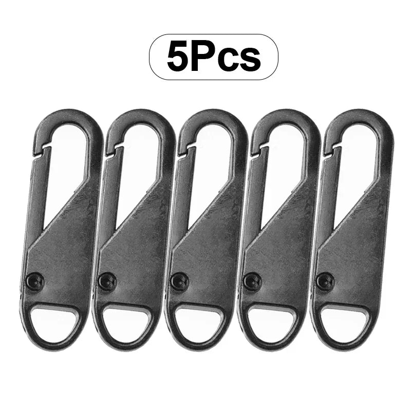 Universal Metal Zipper Sliders – 5pc DIY Repair Kit