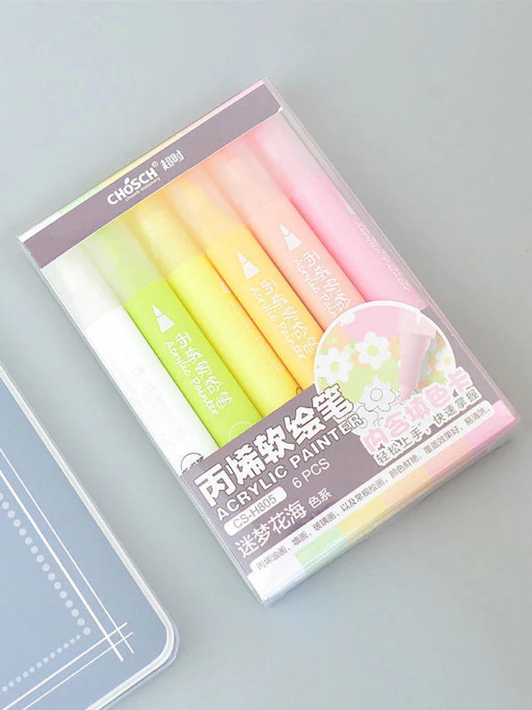 Soft Tip Acrylic Painting Pen DIY Student Art Hand Animation Design