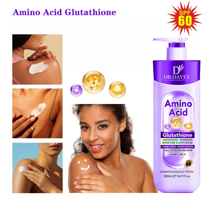 Dr. DAVEYGlutathione Body Lotion provides large capacity hydration and moisturization, leaving a refreshing and non greasy scent Peaceful Pleasures Health and Wellness