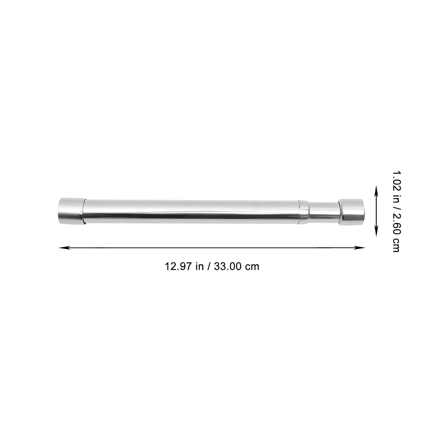 Adjustable Closet Rod Telescopic Clothesline Drying Pole Stainless Steel Hanging Clothes Rod For Cabinet Wardrobe Clothes Rack Peaceful Pleasures Health and Wellness 31 To 52CM