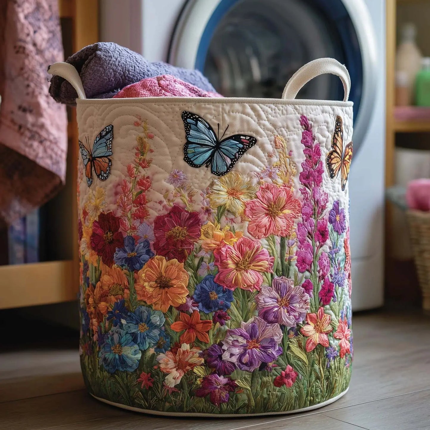 Large Foldable Fabric Storage Basket – Laundry & Toy Organizer