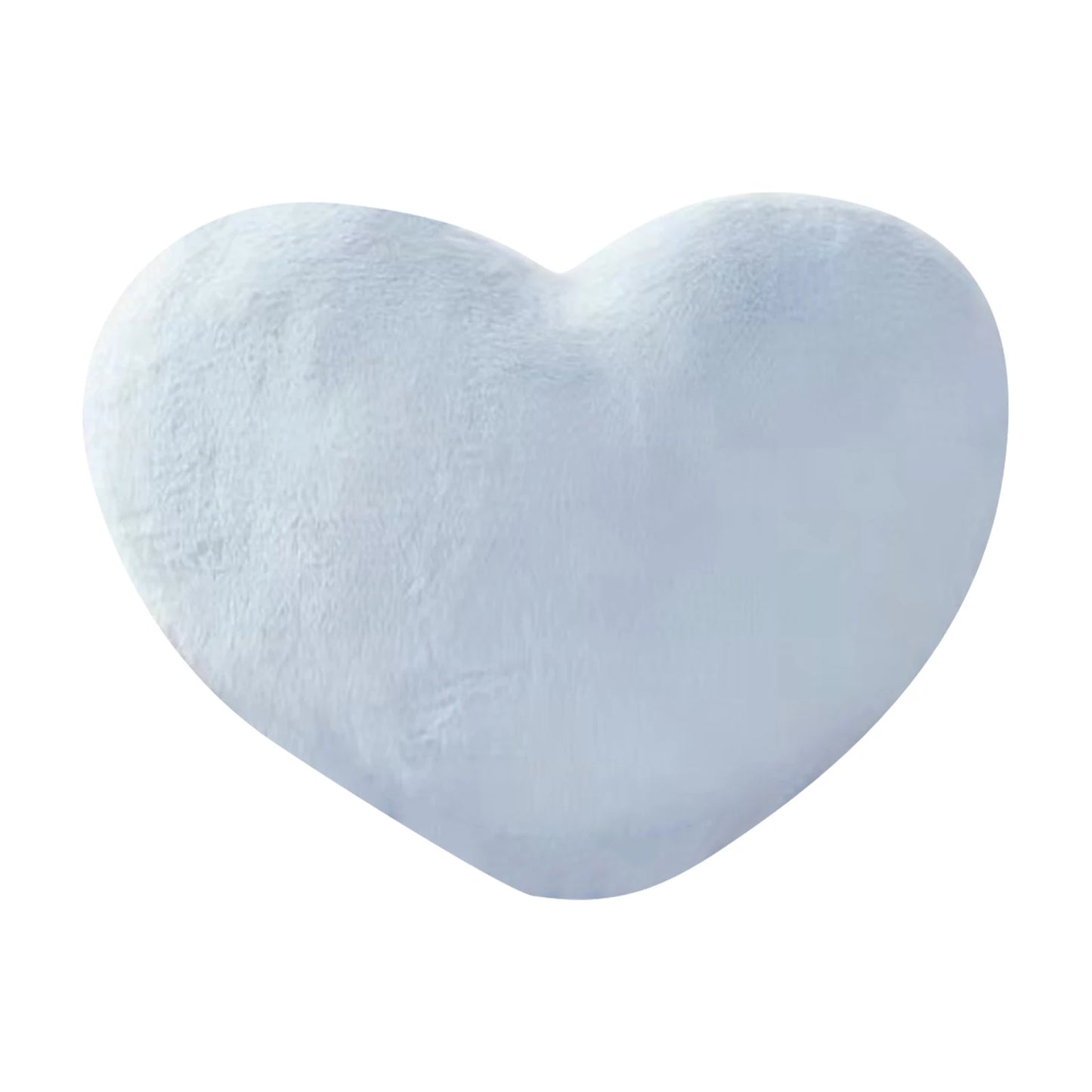 Cute Heart Shaped Pillow Soft Plush Throw Pillows Living Room Decor Valentines Day Wedding Gifts Love Pillow Heart Sofa Cushion Peaceful Pleasures Health and Wellness 30cm Sky Blue