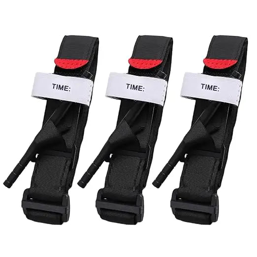 Tourniquet Emergency Tactical Emergency Strap Single Handed Medical First Aid Equipment for Hiking Camping Travel Outdoor Sports Peaceful Pleasures Health and Wellness 3pcs tourniquet