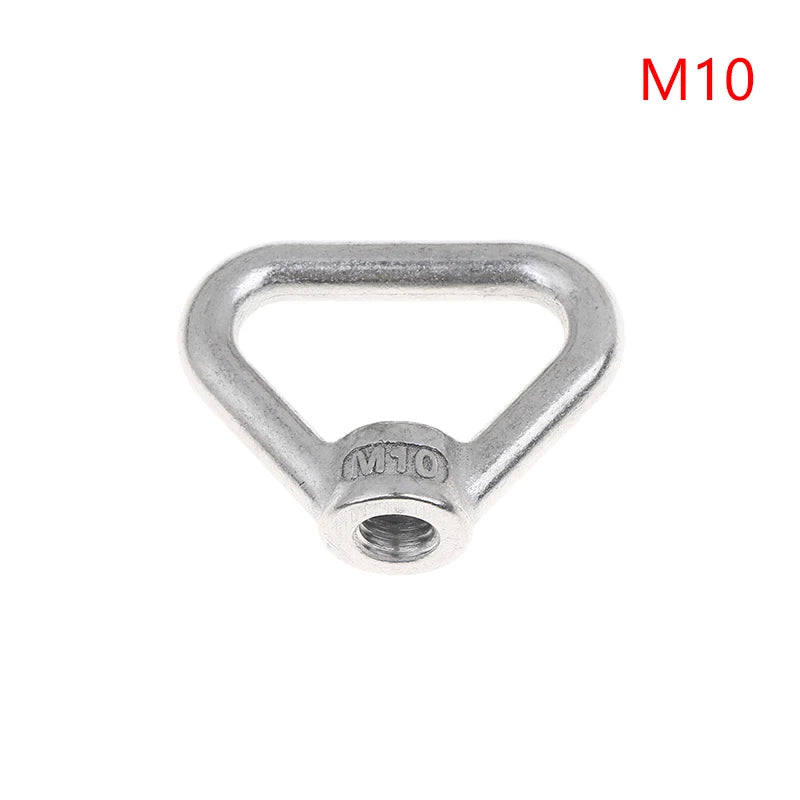 Stainless Steel 304 Lifting Eye Bolt Nut Set M8–M24 Ring Screw Lifting Eye Bolt Peaceful Pleasures Health and Wellness A2