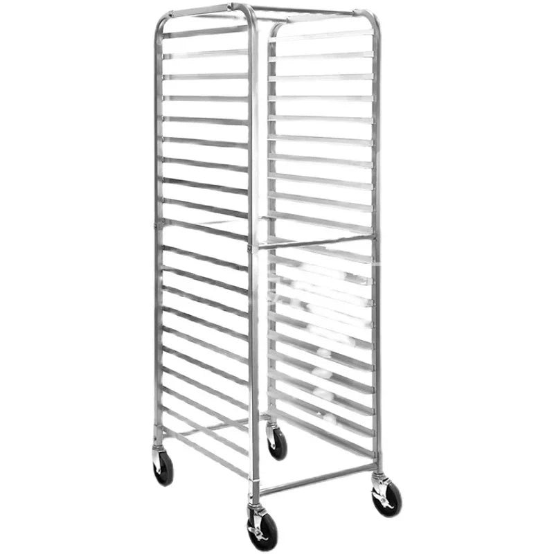 Commercial Bakery Bun Pan Rack Trolley 10 or 20 Layer Wheels