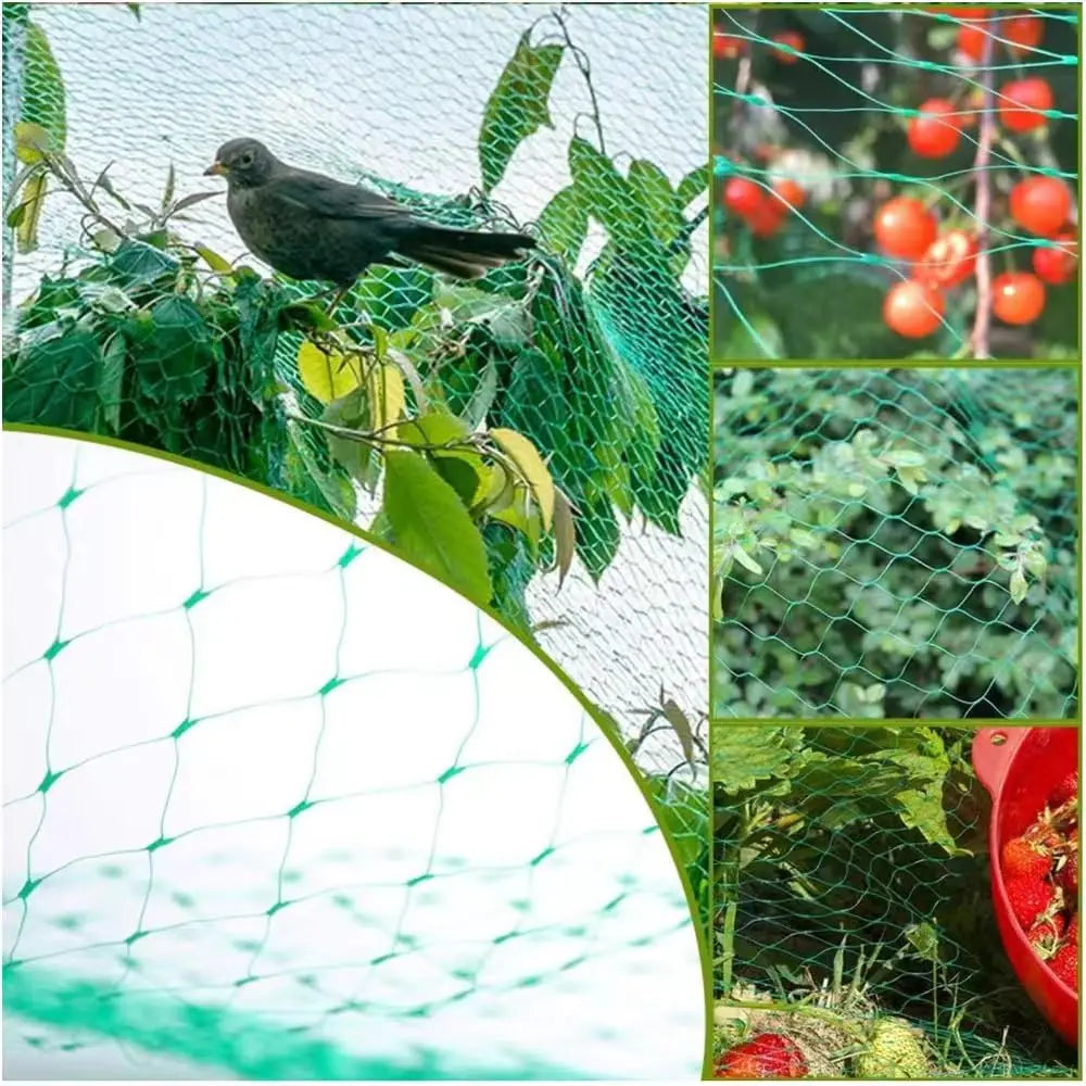Garden Netting Green Woven Mesh Protect Plants Fruits Flowers Trees stretch Fencing Durable Net stops Birds Deer Animals Peaceful Pleasures Health and Wellness