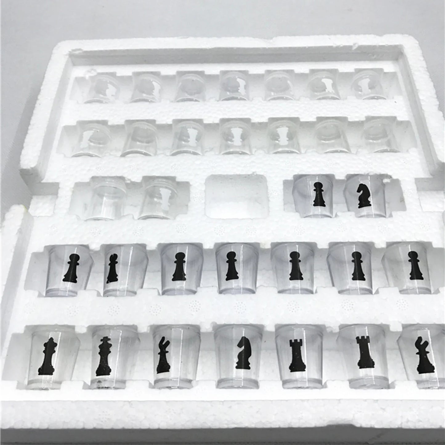 Stop Small Shot Glass Chess Set Wine Glass Chess Game Suitable For Bar Coffee Decoration Peaceful Pleasures Health and Wellness